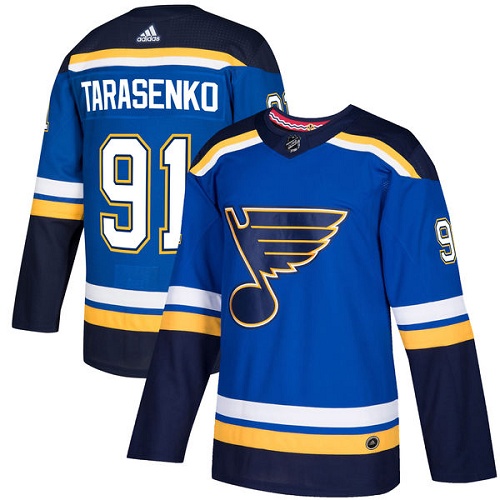Adidas Blues #91 Vladimir Tarasenko Blue Home Authentic Stitched Youth NHL Jersey - Click Image to Close